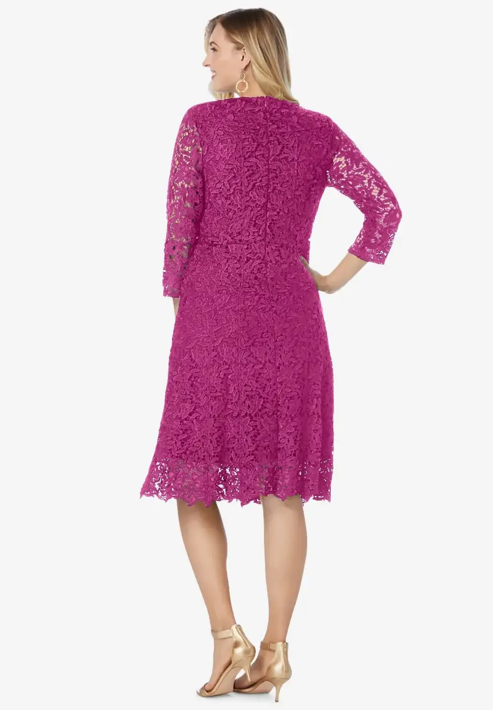 Lace Fit & Flare Dress
