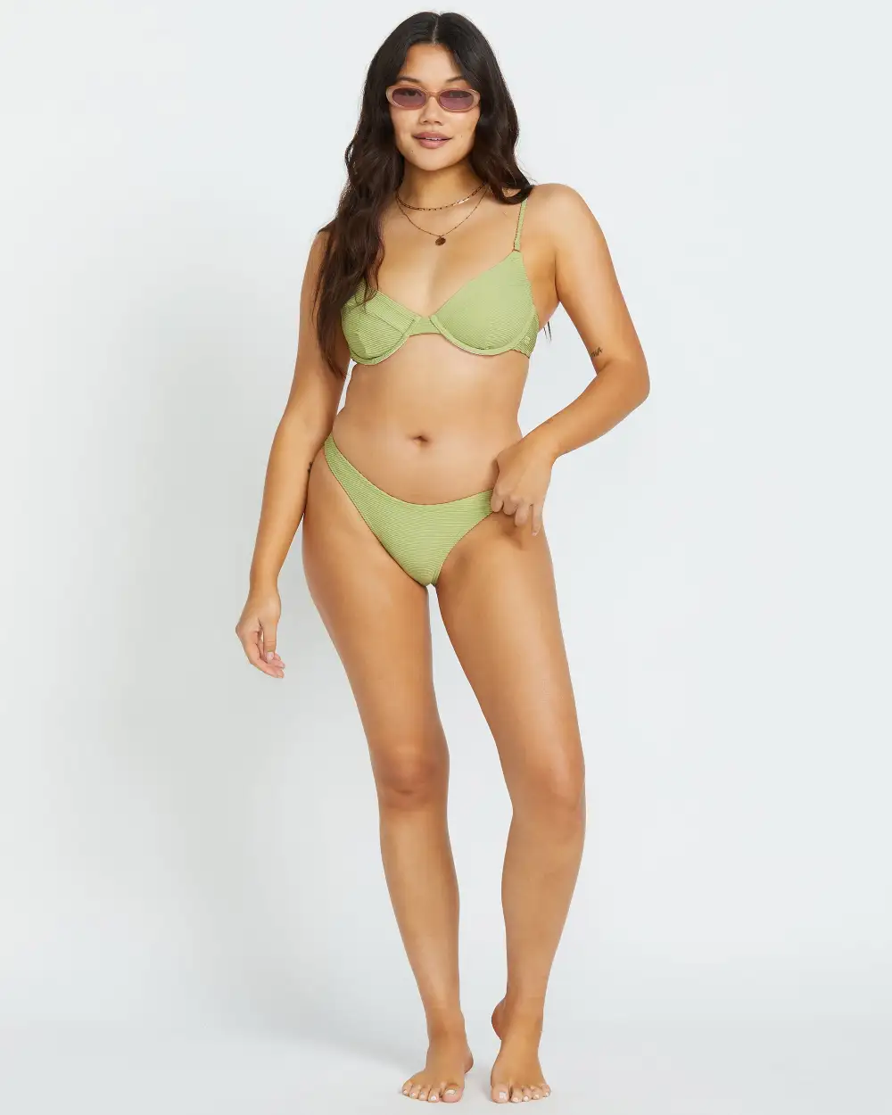 Tanlines Morgan Underwire Bikini Top - Avocado