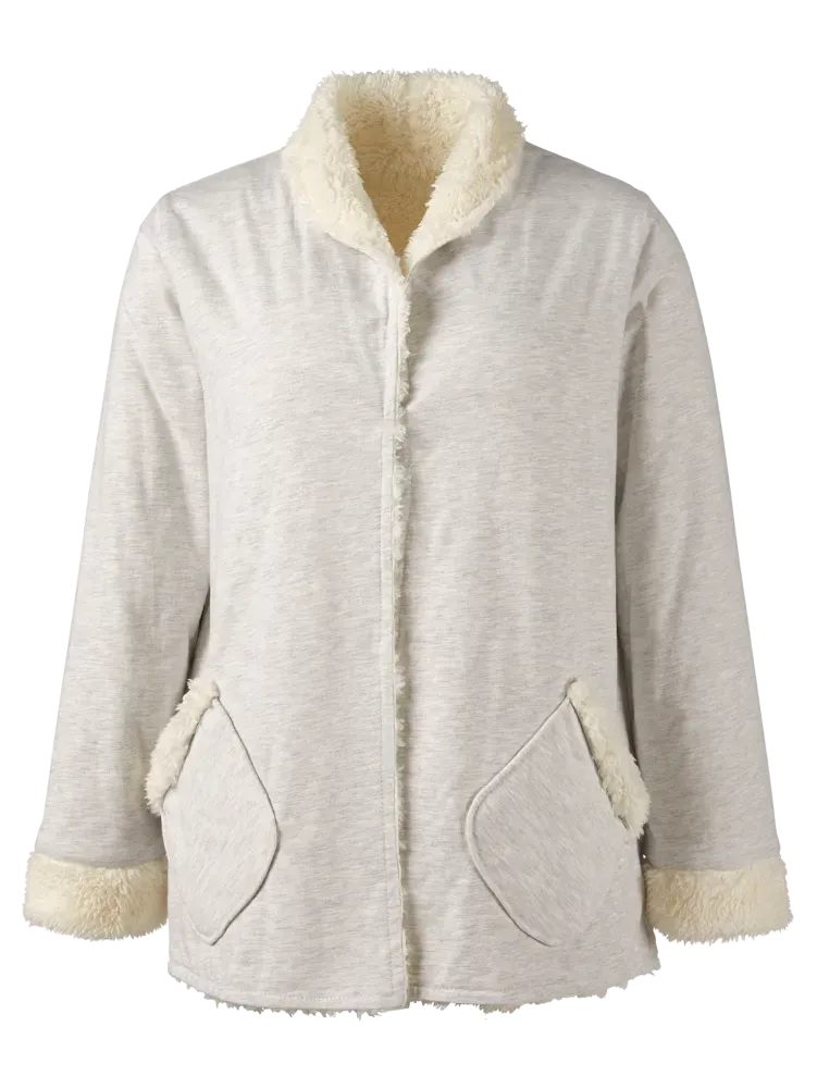 Women's Sherpa-Lined Cuddly Lounge Cardigan