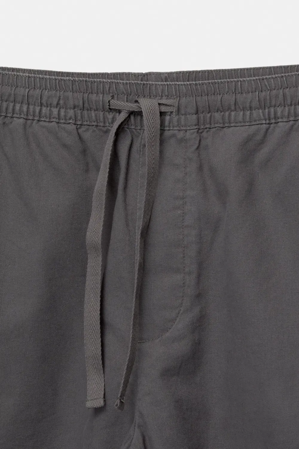 Linen blend jogger Bermuda shorts