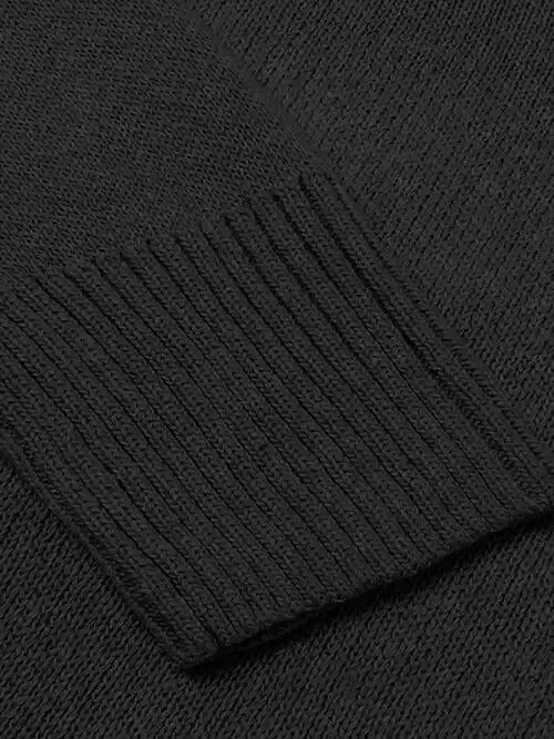 V-Neck Long Sleeve Knit Top Sweater AC