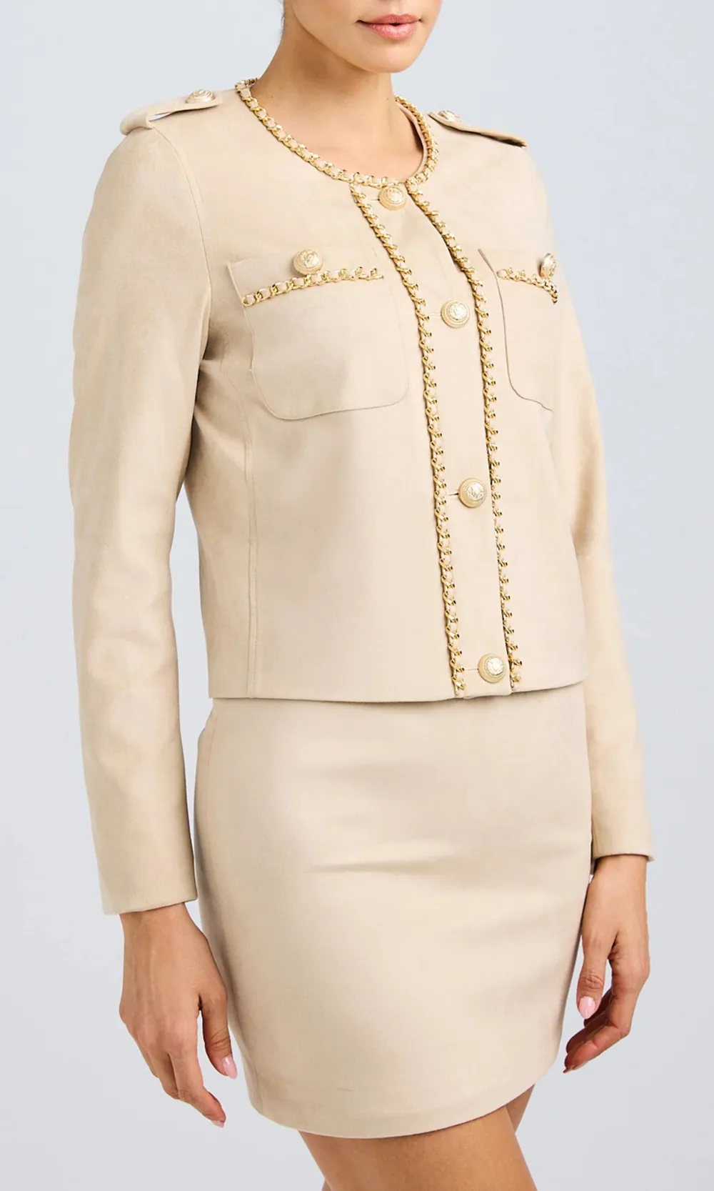 Fiorella Vegan Suede Jacket