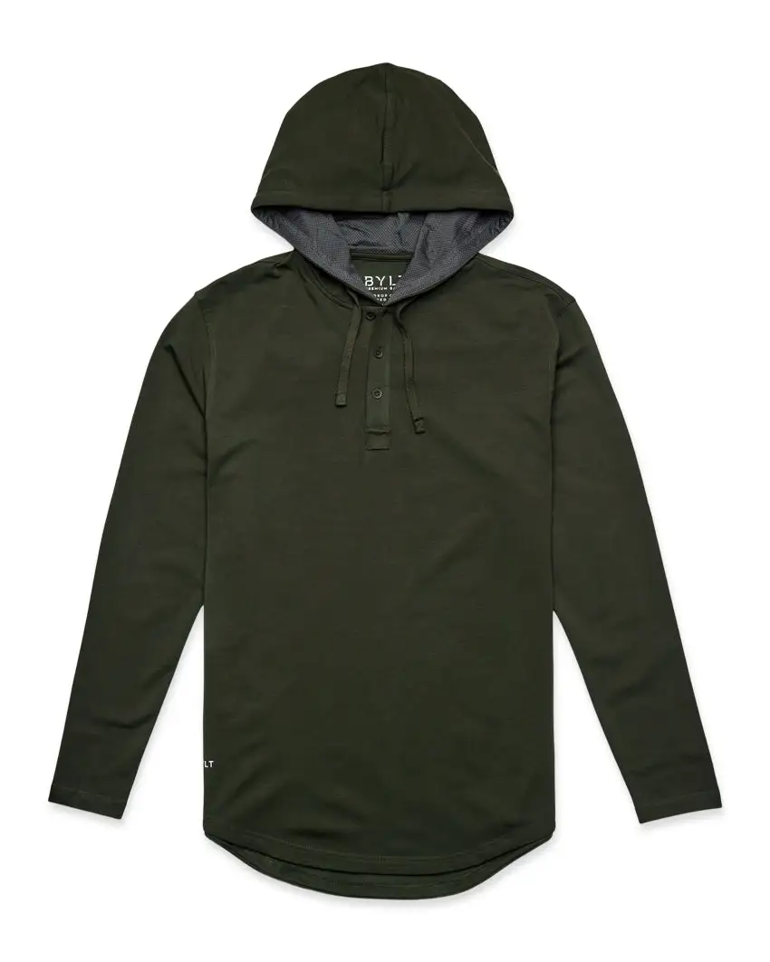Drop-Cut: Lux Hooded Henley