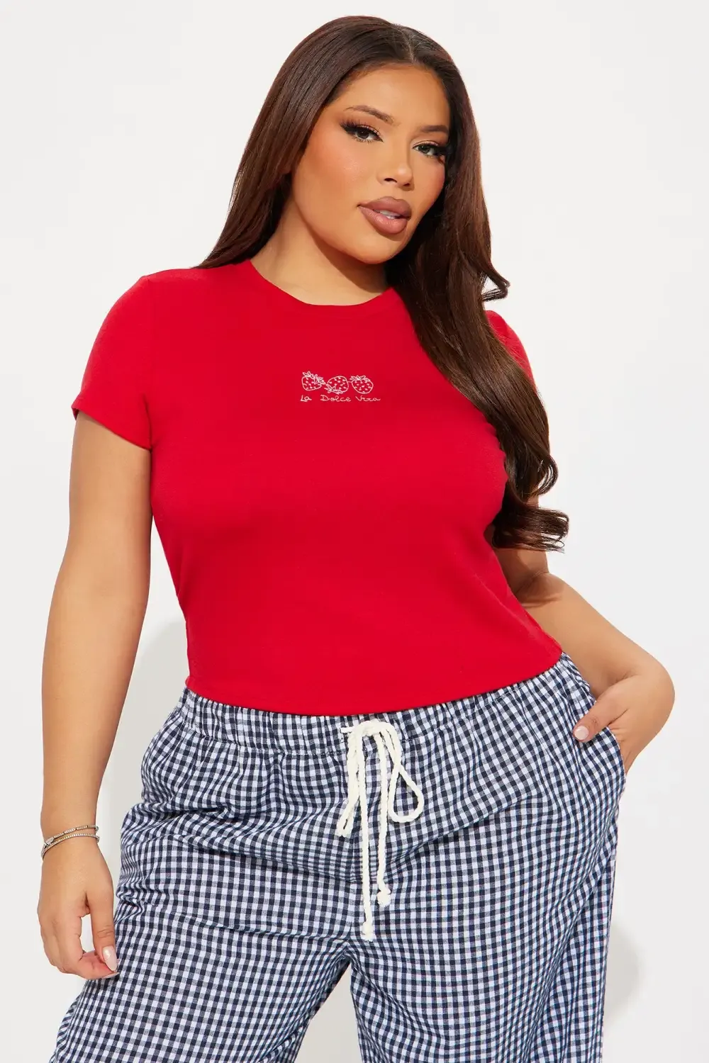 La Dolce Vita Berries Baby Tee - Red