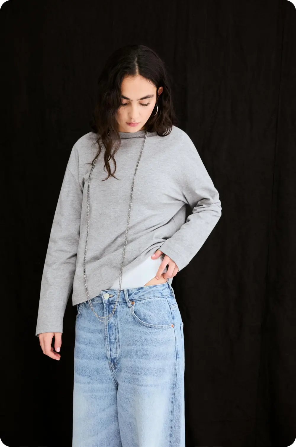 Camiseta manga larga oversize