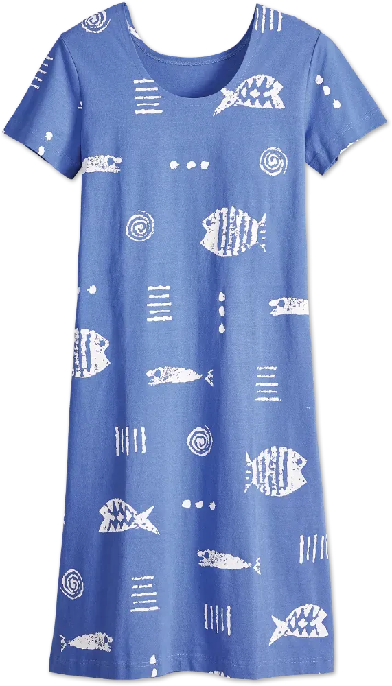 M.MAC Rock Fish Mid-Length Dress