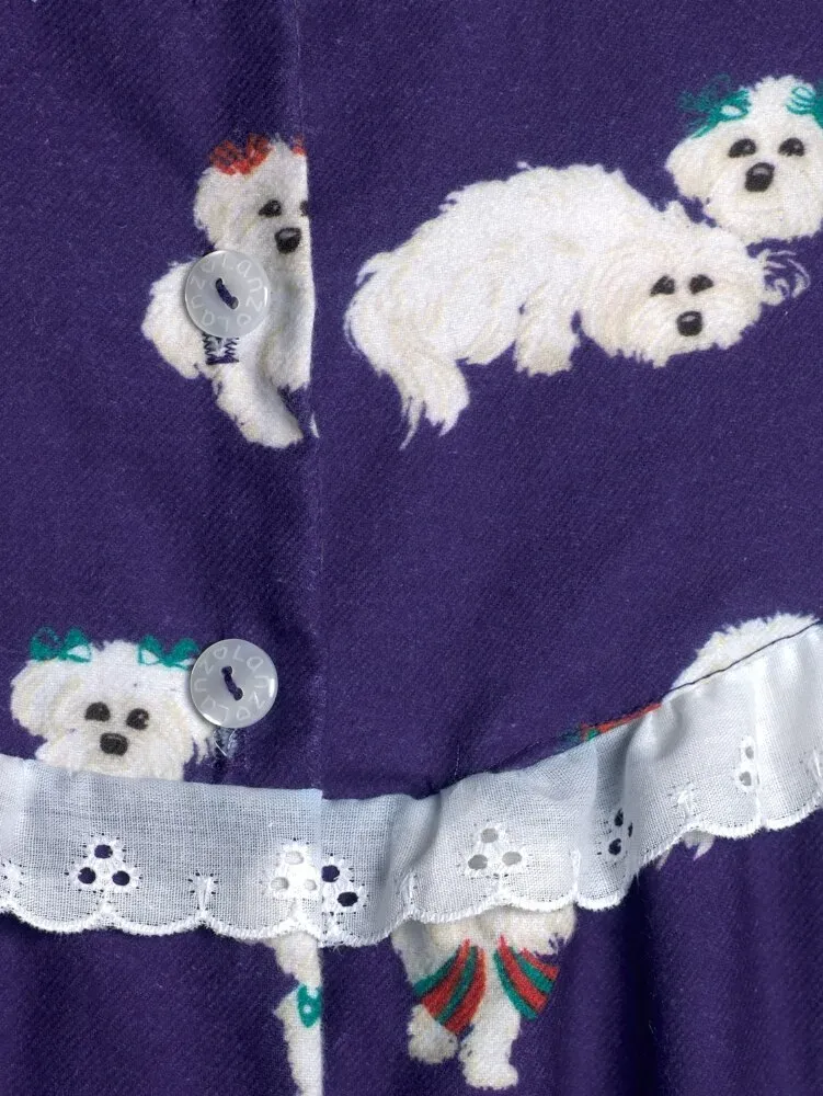 Lanz Puppy-Love Flannel Nightgown