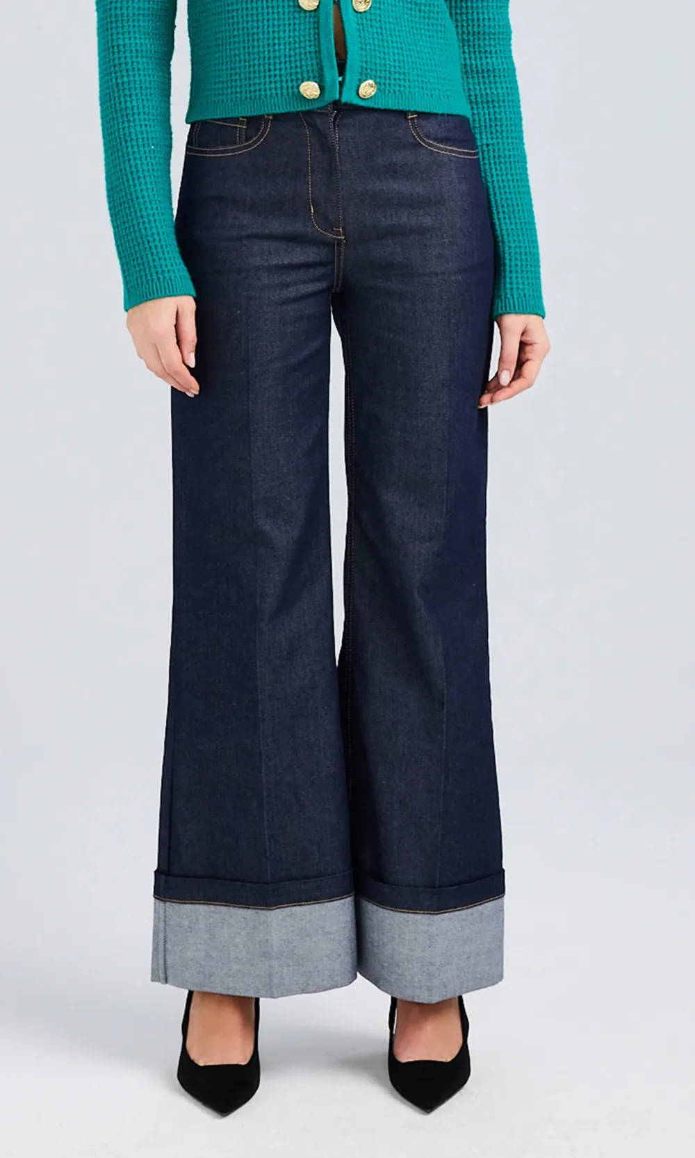 Raquelita Sheen Denim Pants