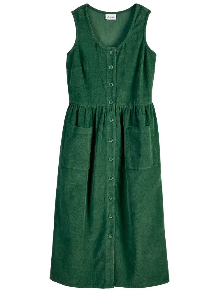 Button-Front Cotton Corduroy Jumper