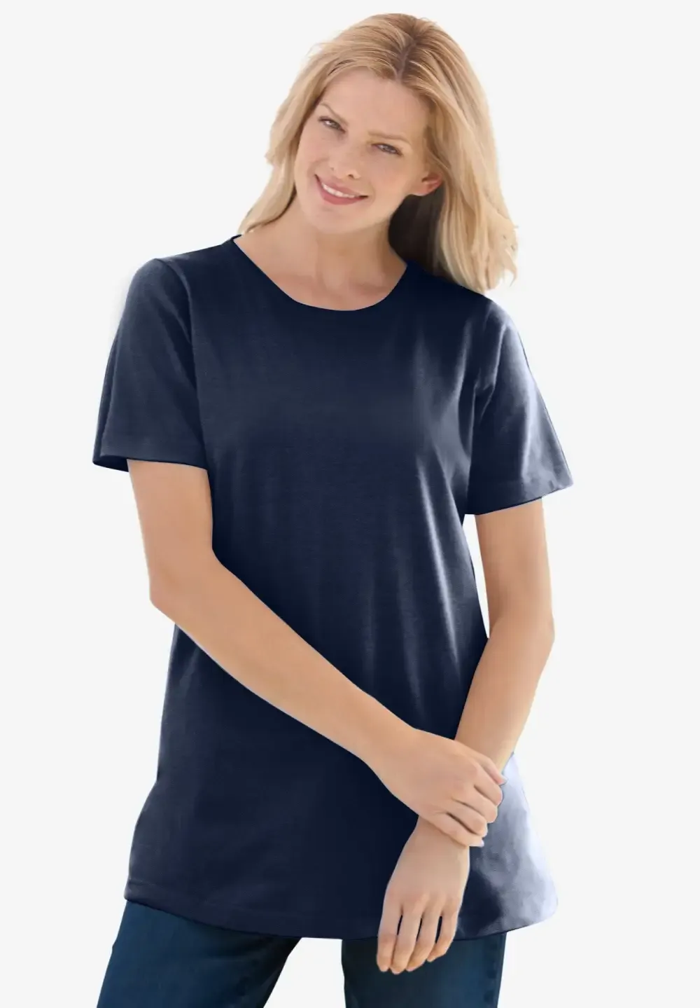 Perfect Short-Sleeve Crewneck Tee