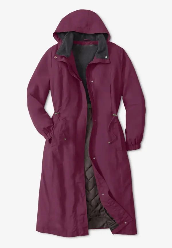Long Hooded Taslon® Jacket