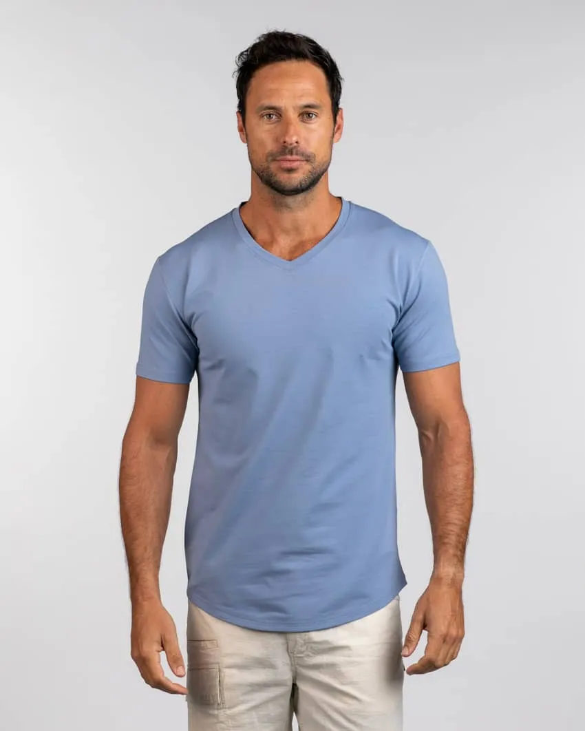 Drop-Cut V-Neck: Lux