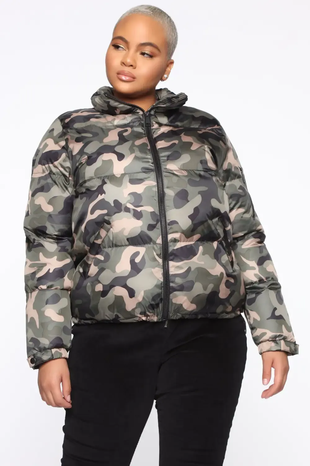 Surviving The Cold Puffer Jacket - Camouflage