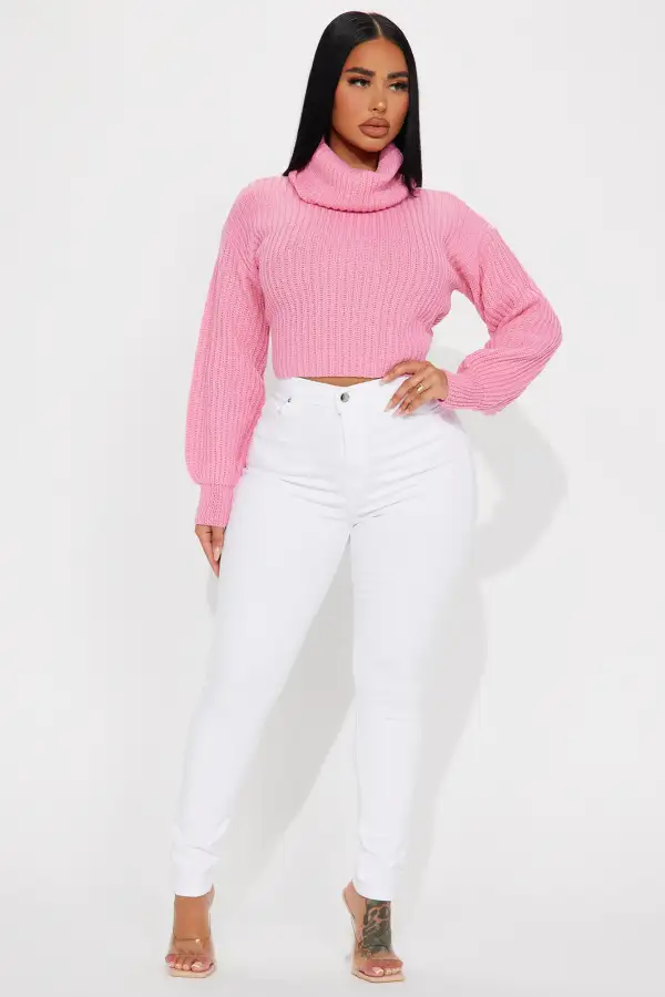 Jaylaani Sweater Top - Pink