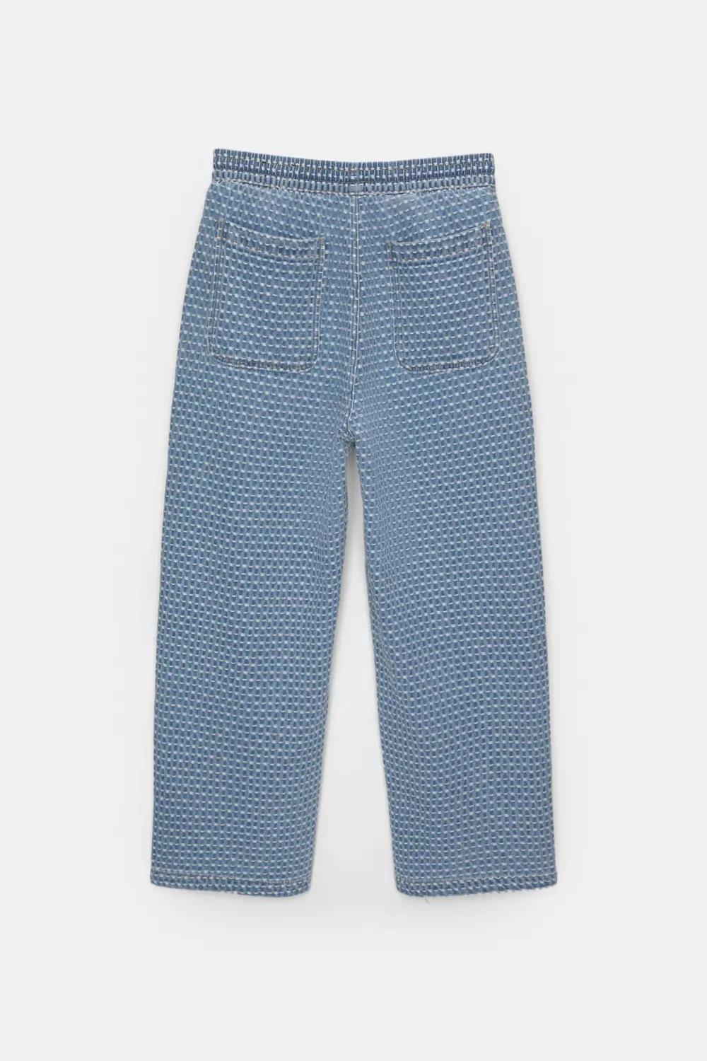 Baggy jacquard jogger jeans