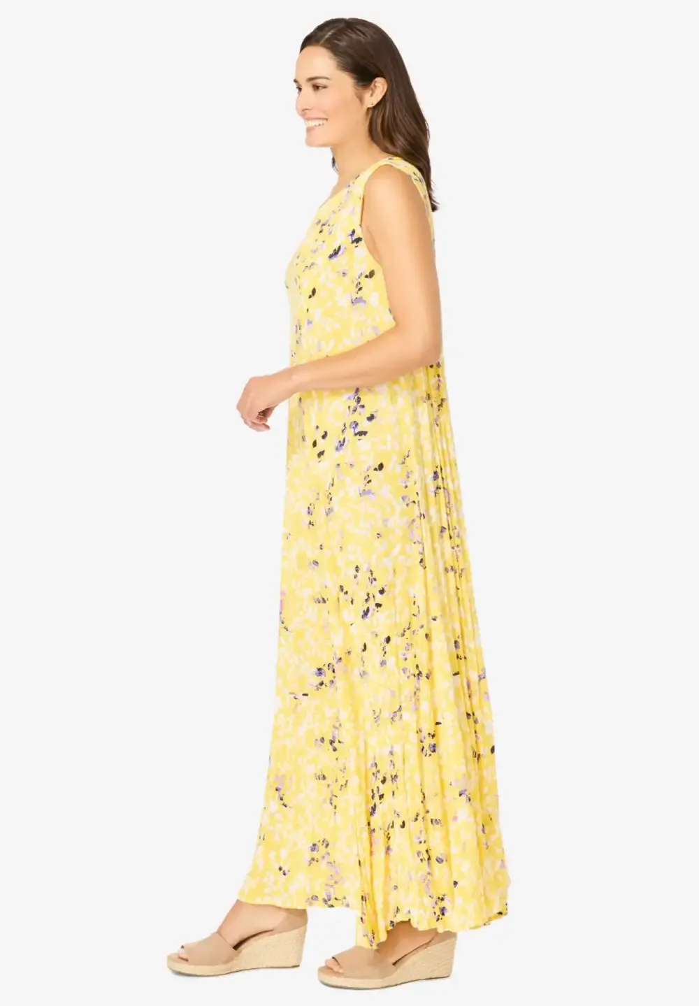 Sleeveless Crinkle Dress