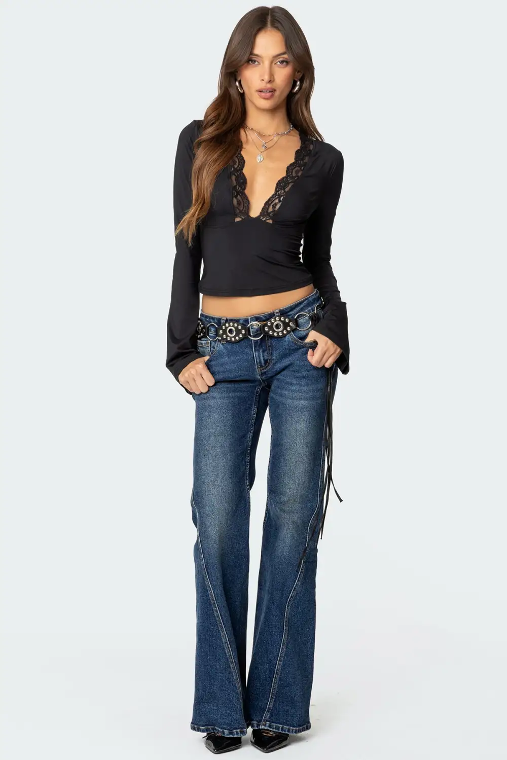 Colton Boot Cut Low Rise Jeans
