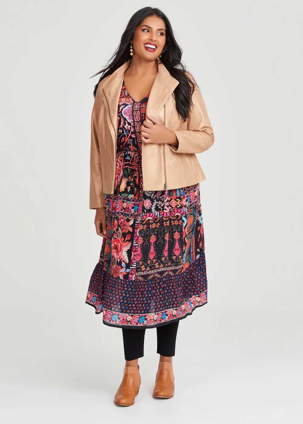 Natural Luisa Tier Dress