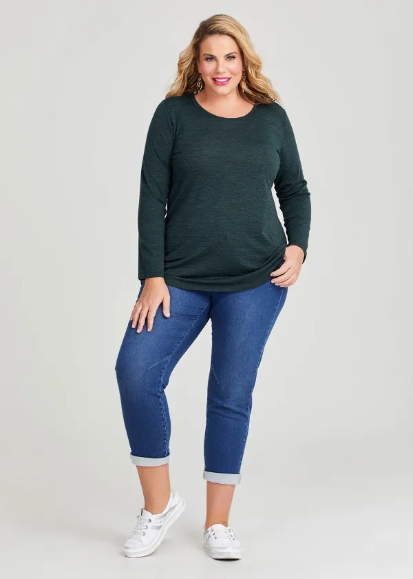 Cotton Blend Flat Front Jogger