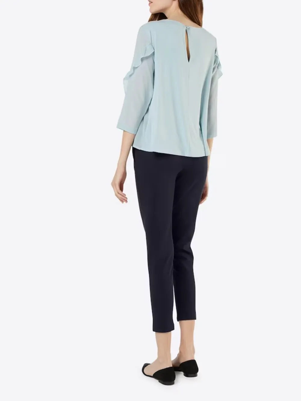Mid-Waist Casual Style Pants
