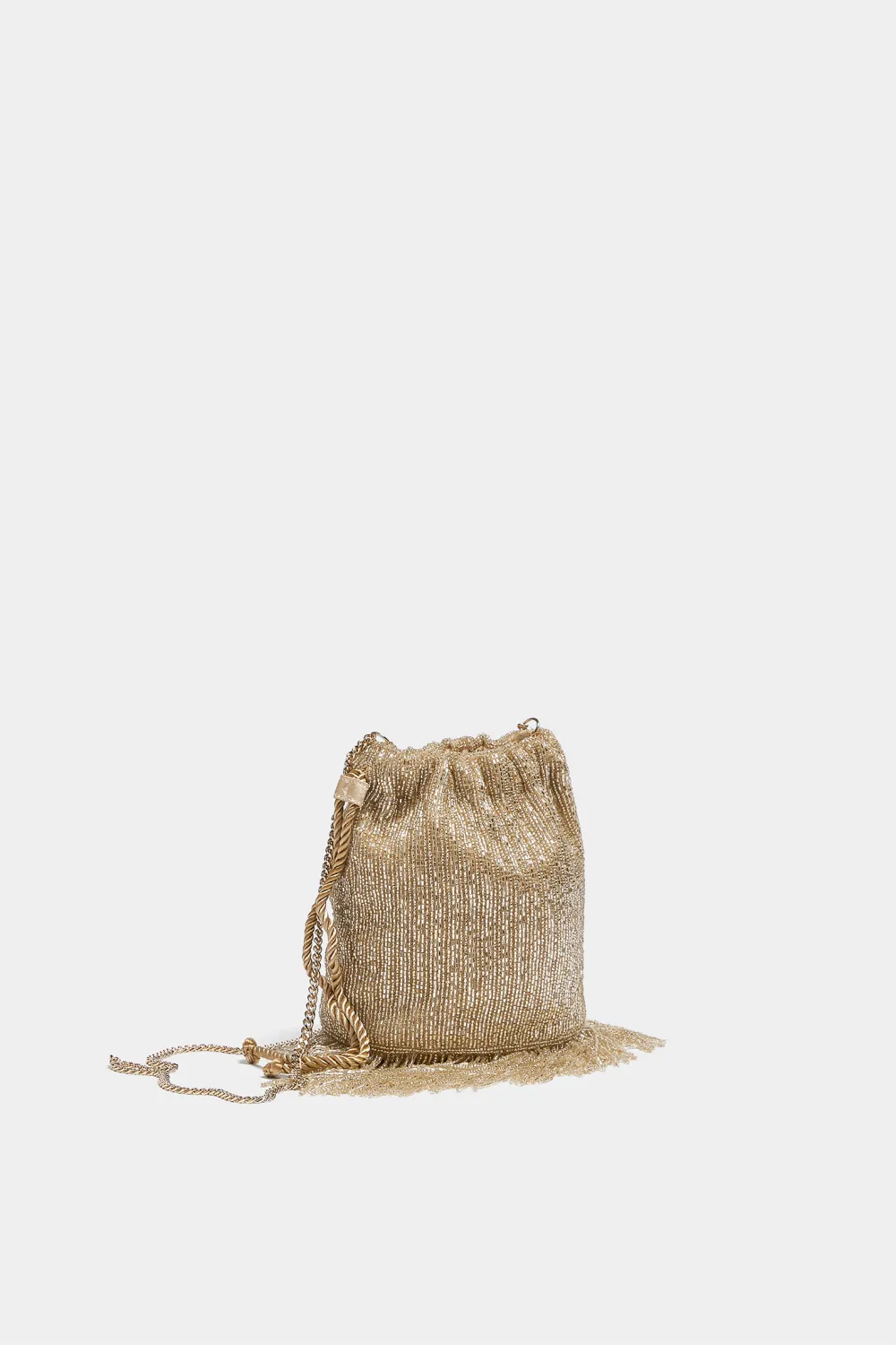 Bolso saca flecos abalorios