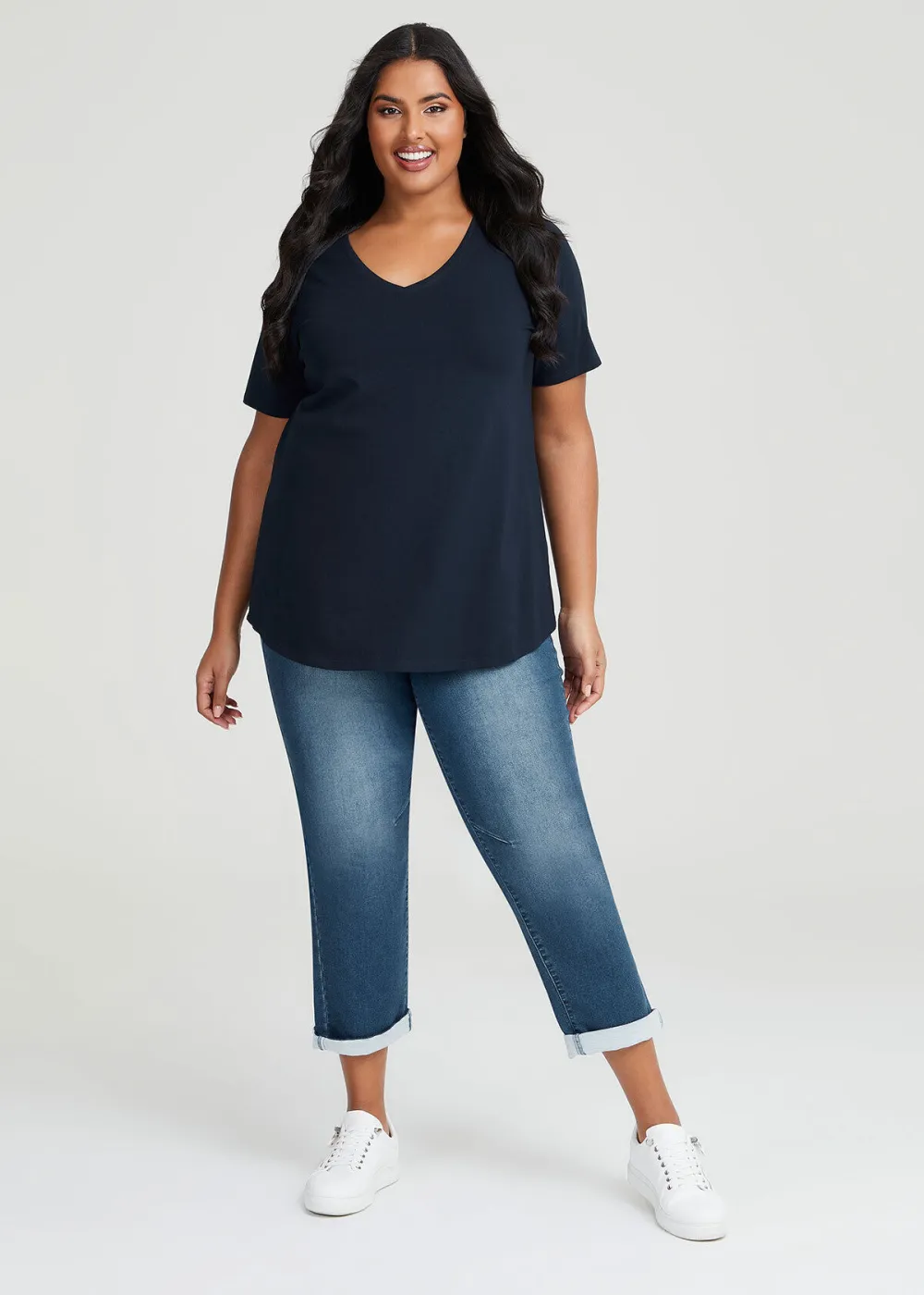 Australian Cotton V-neck T-Shirt