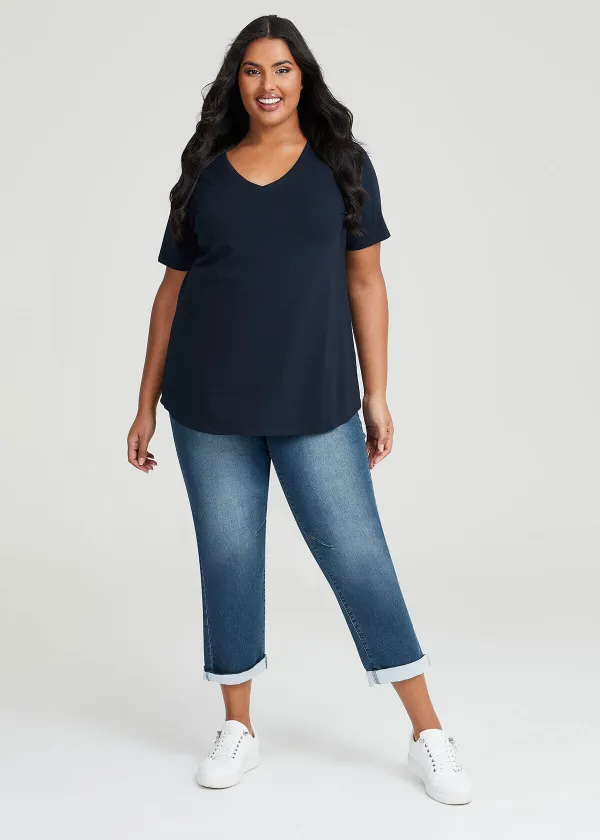 Australian Cotton V-neck T-Shirt