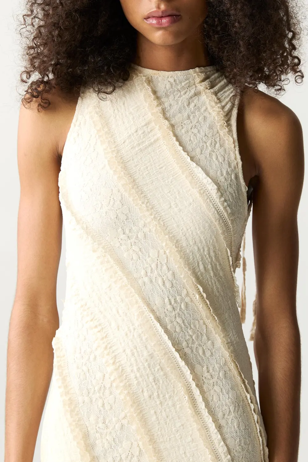 Vestido midi encaje