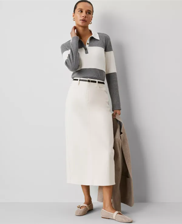 Weekend Collection Denim Column Skirt