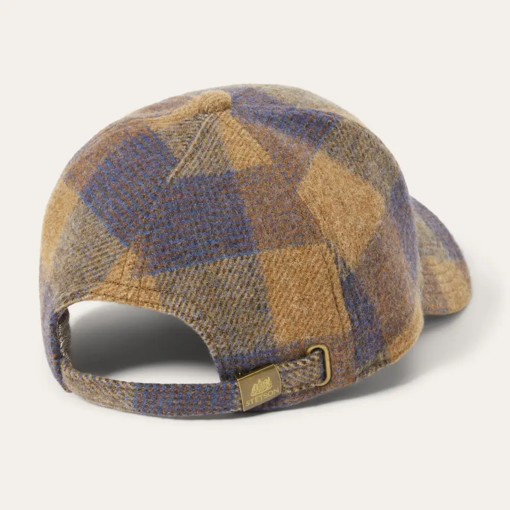Wool Check Baseball Cap