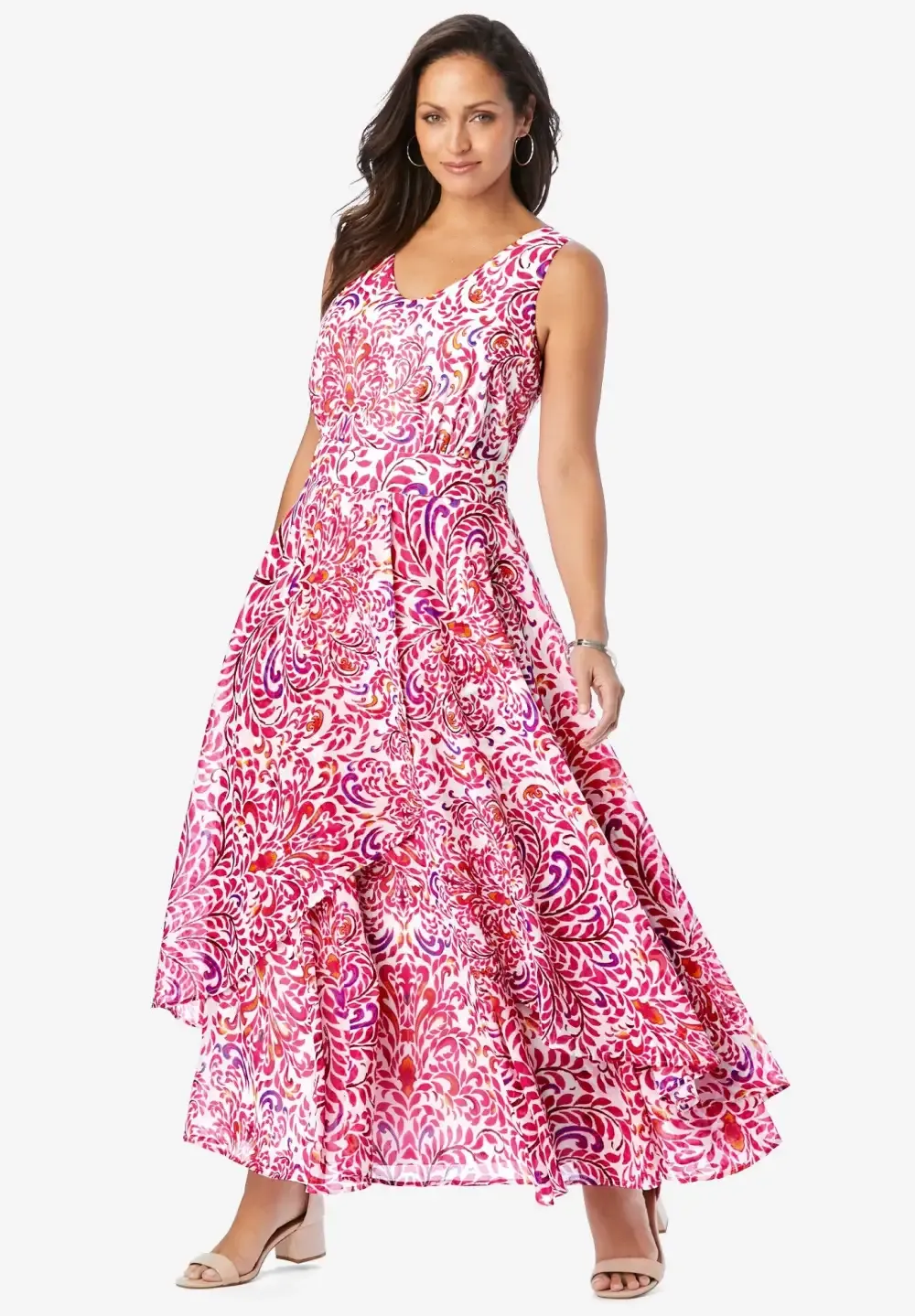 Georgette Flyaway Maxi Dress