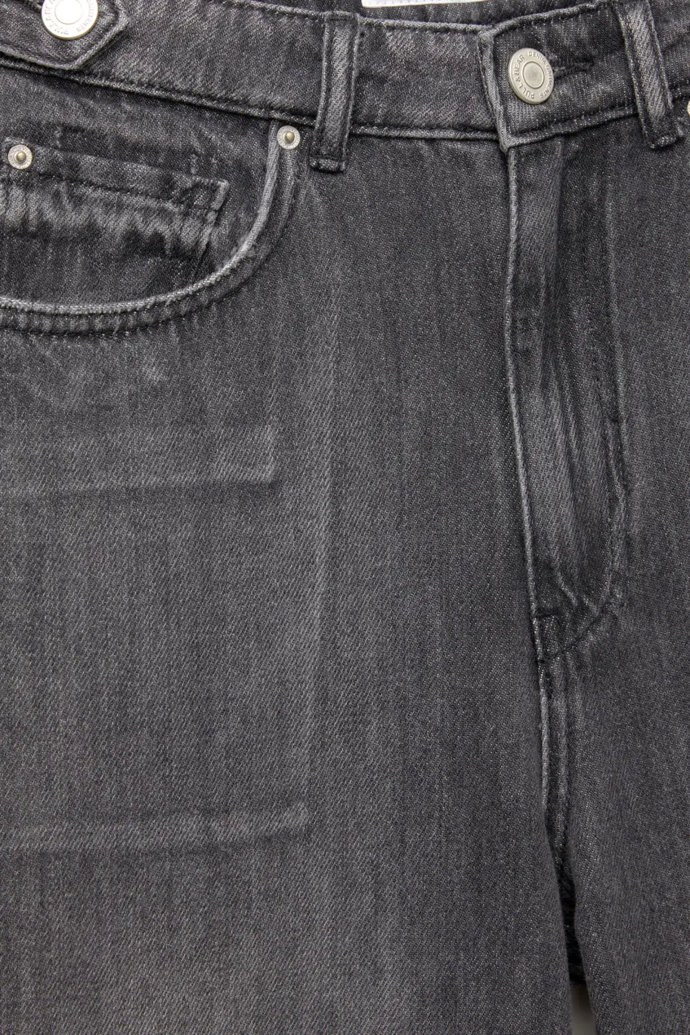 Jeans baggy wide leg detalle trabillas