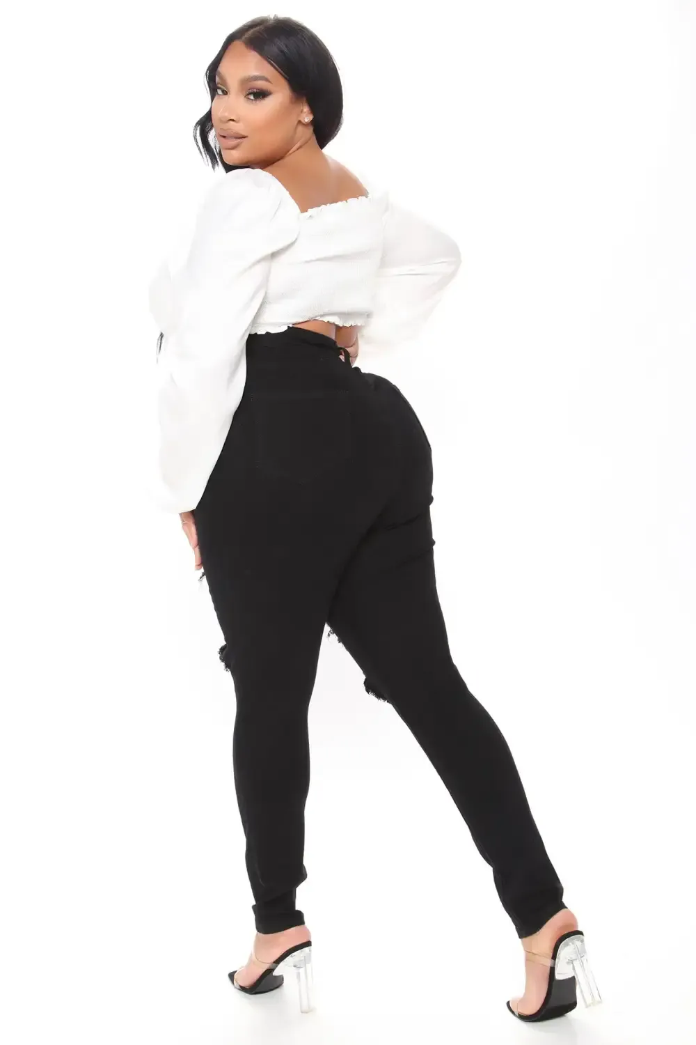 Say Yes To Distress Jeans - Black