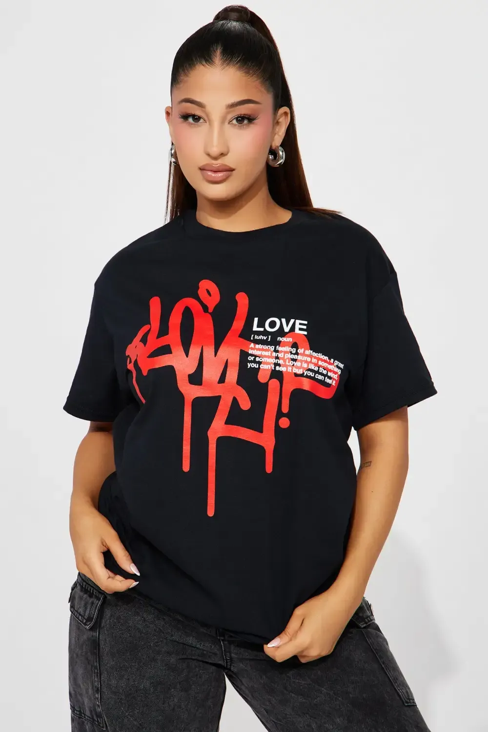 Definition of Love Short Sleeve Tee - Black