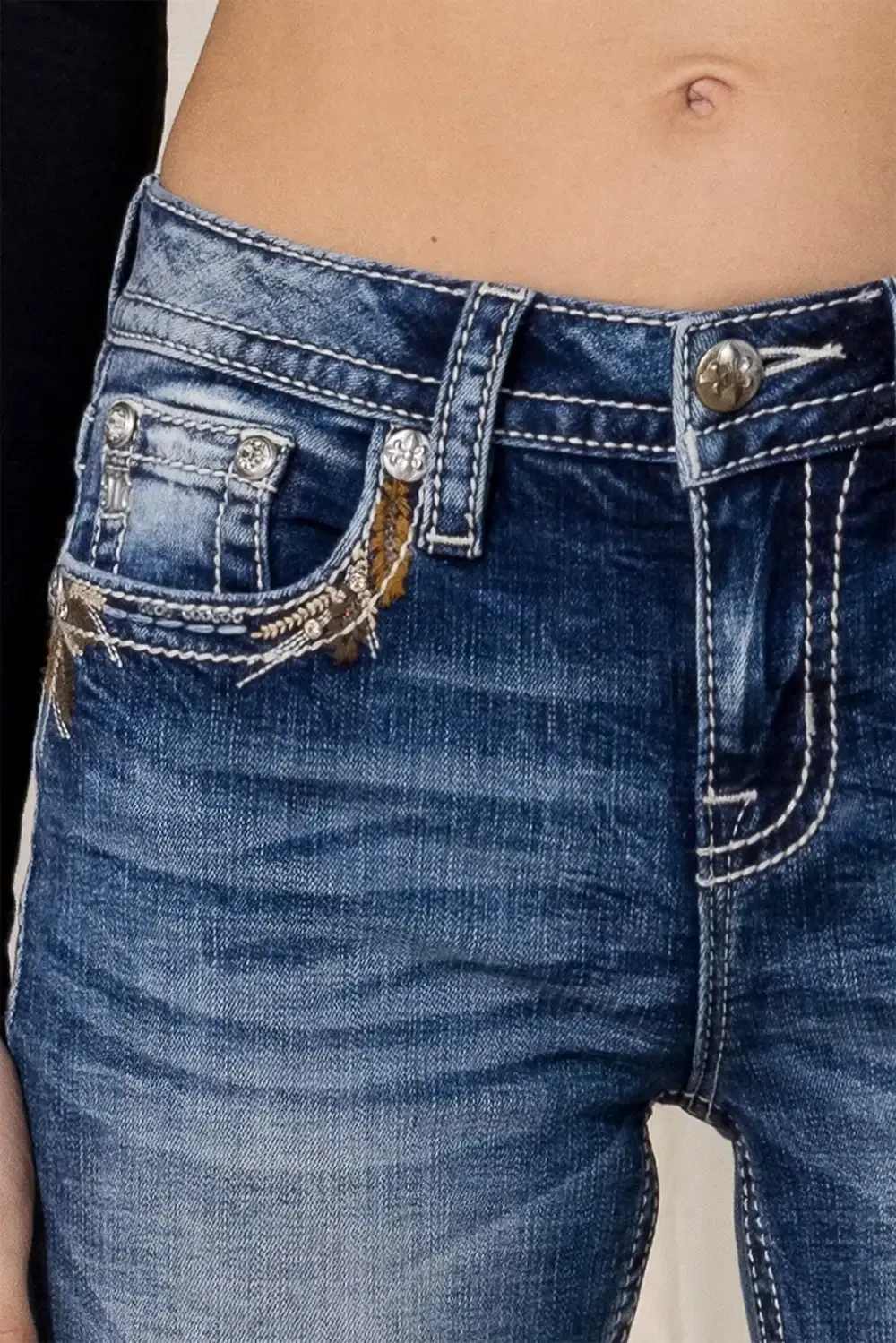 Falling Leaves Bootcut Jeans