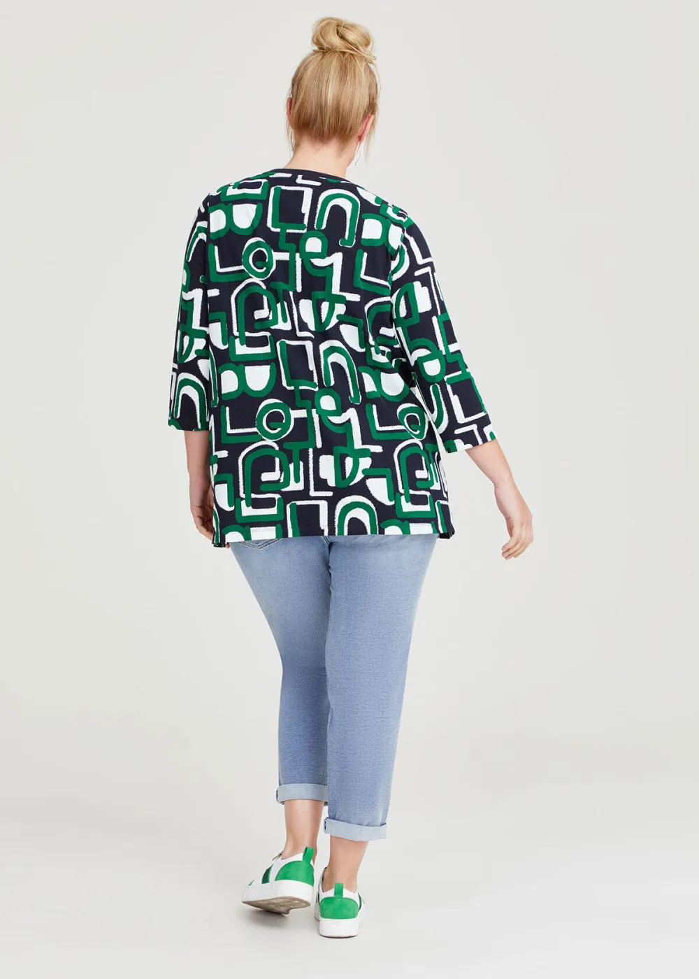 Cotton Textured Abstract Top