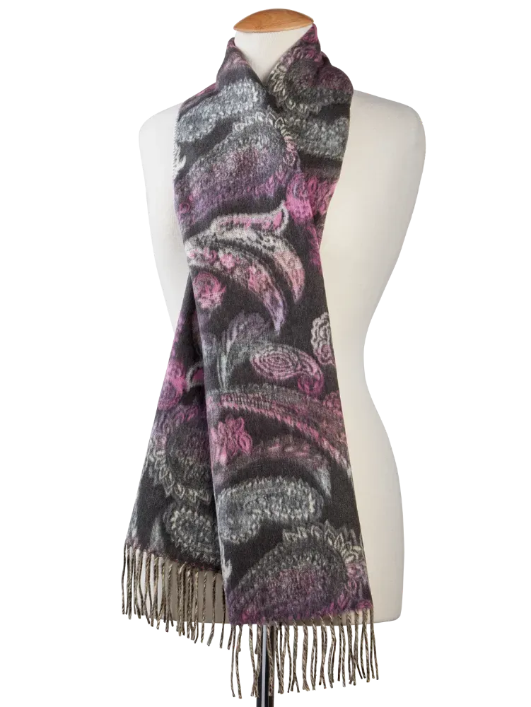 Women's Paisley Print Long Scarf