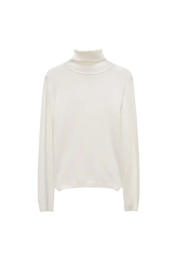 Jersey básico cuello alto