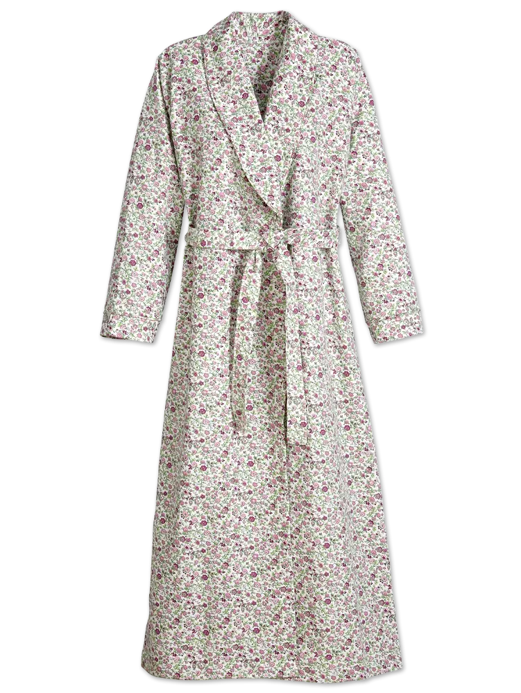 Women's Portuguese Cotton Flannel Wrap Robe