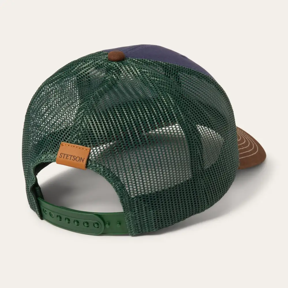 Navy Heritage Script Trucker Cap