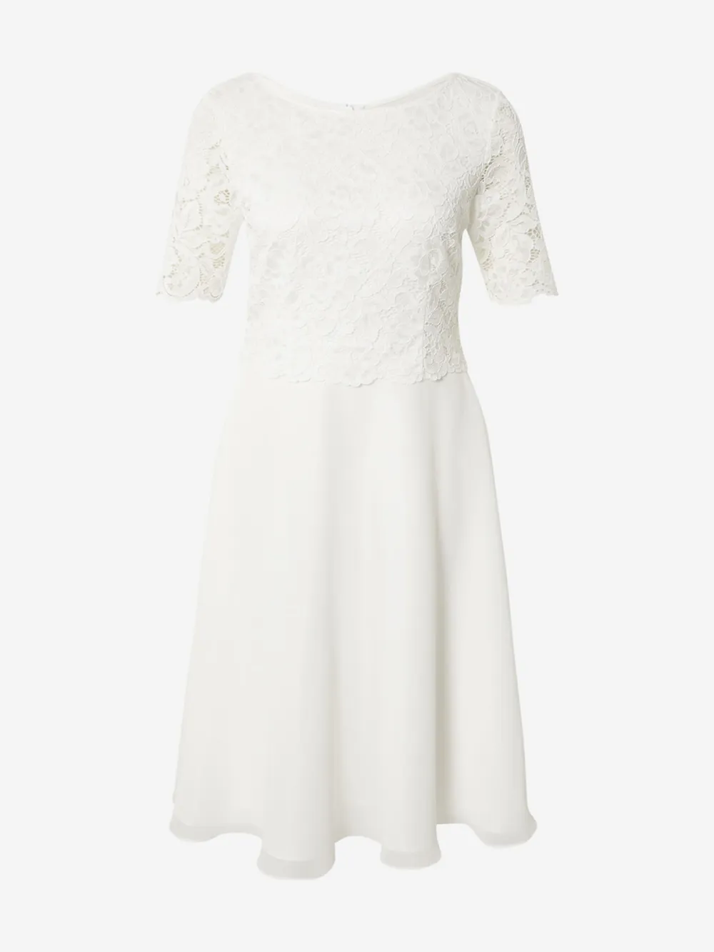Lace Crew Neck Casual Style Dress