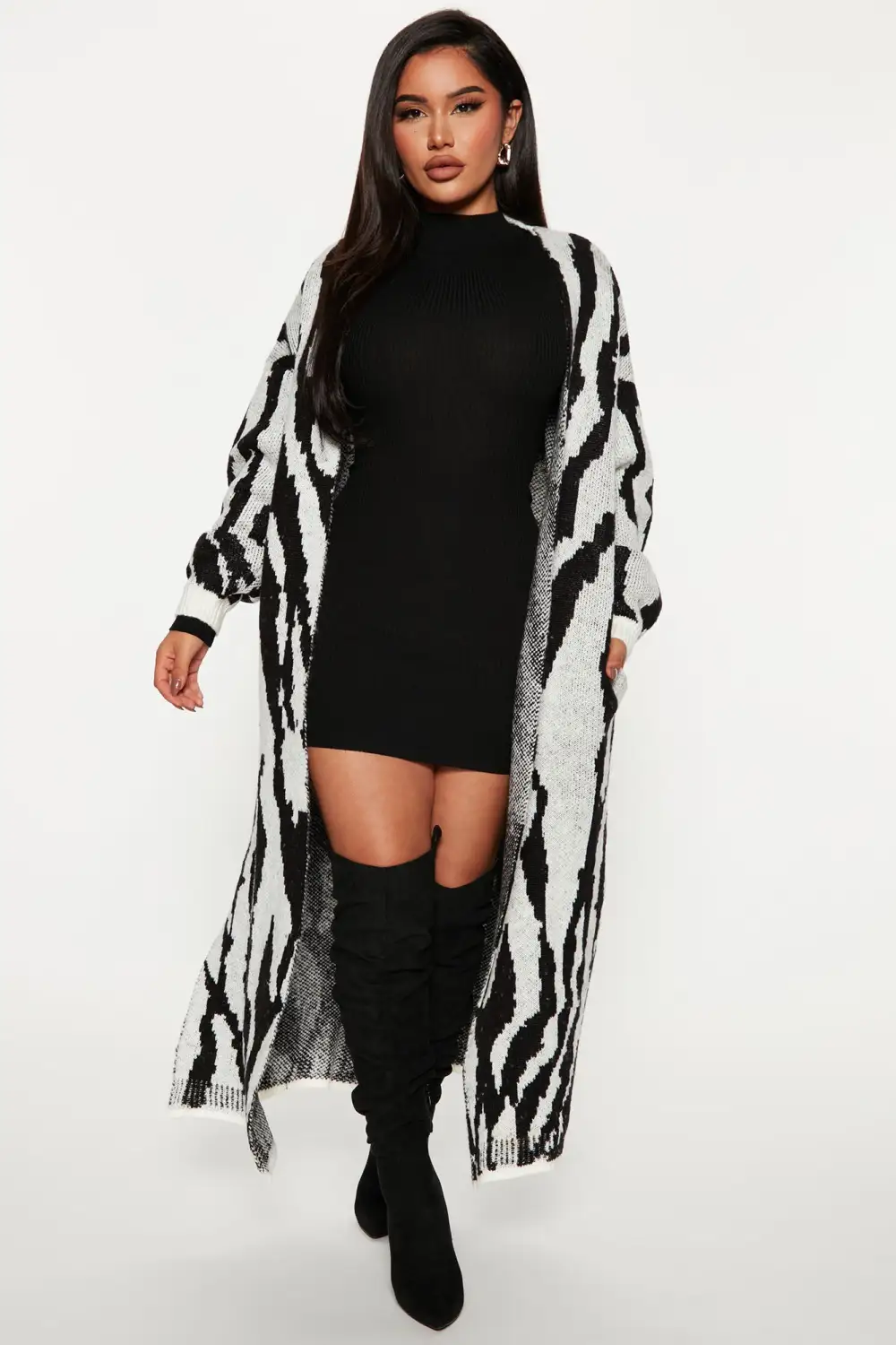 Dangerously Fierce Cardigan - Grey/combo