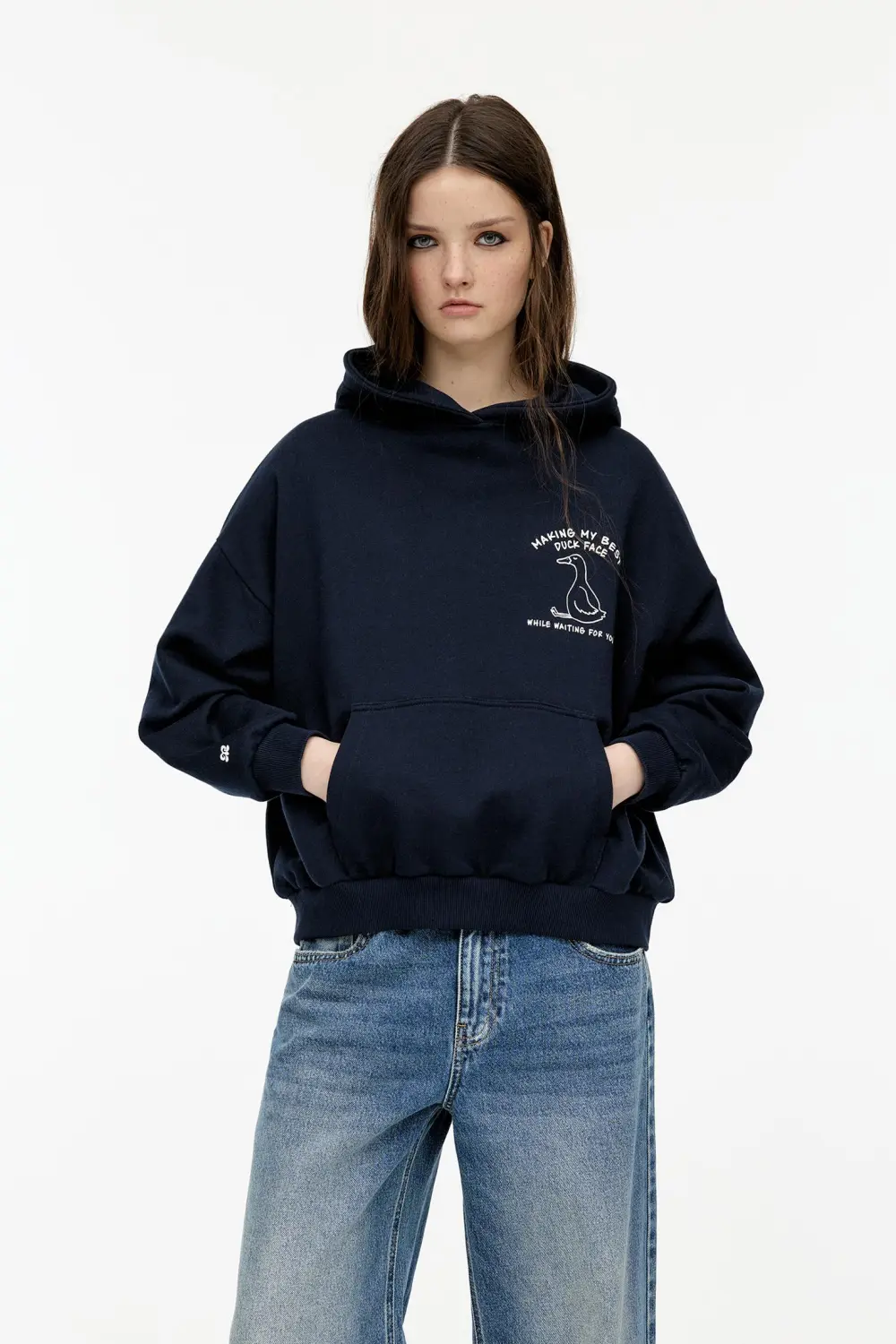 Sudadera capucha gráfico pato