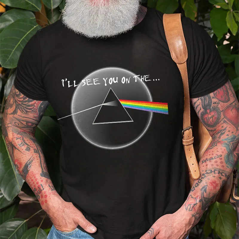 Pink Floyd I'll See You on the Print Men's T-shirt