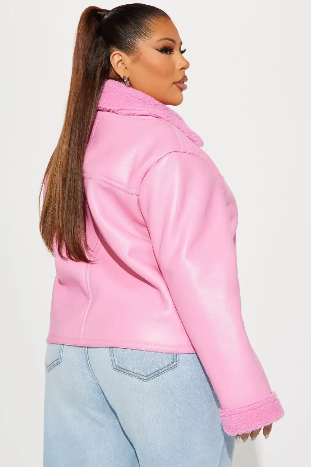 Taking Notes Bomber Jacket - Pink