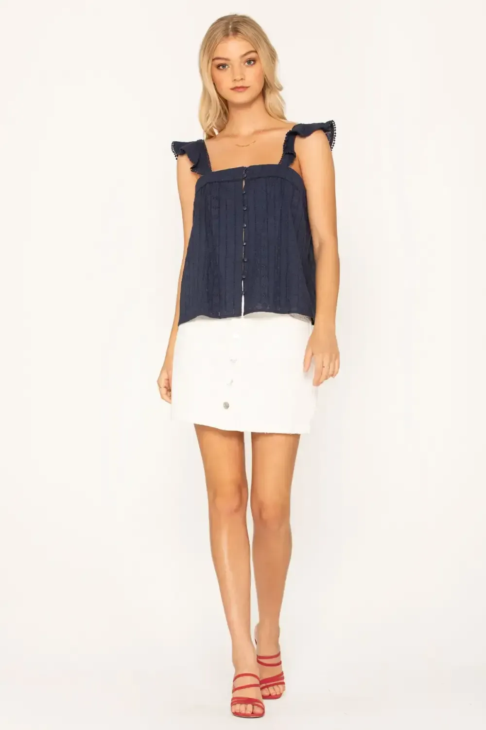Lovebug Ruffle Trim Top