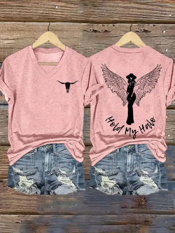 Women's Hold my Halo Printed T-Shirt