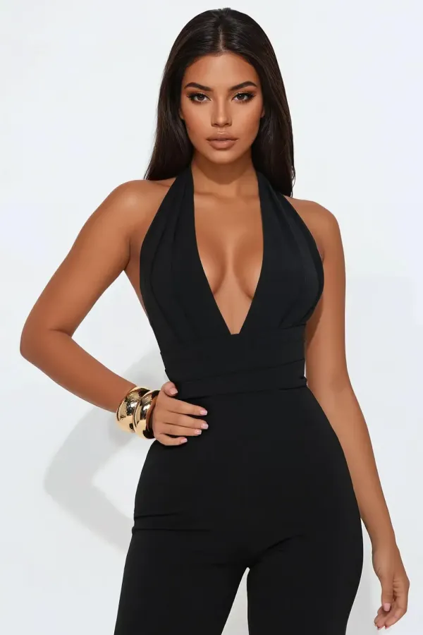 Feels Right Jumpsuit - Black