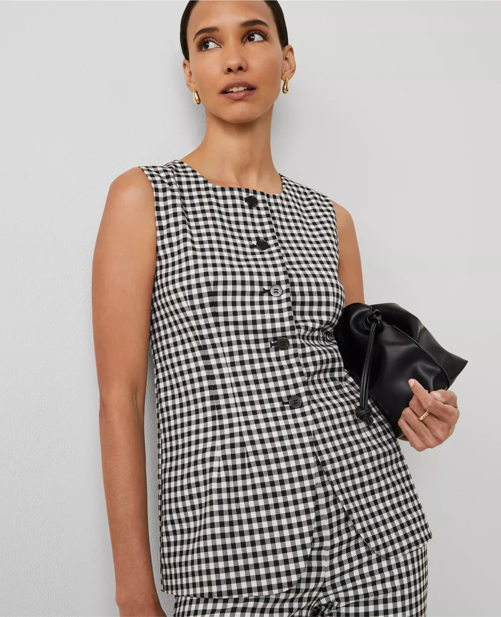 Gingham Vest Top