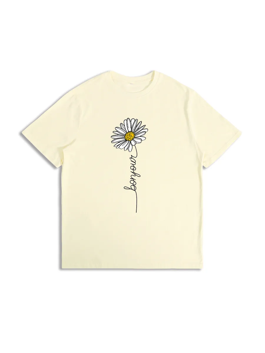 Let It Be Daisy Teacher T-Shirt